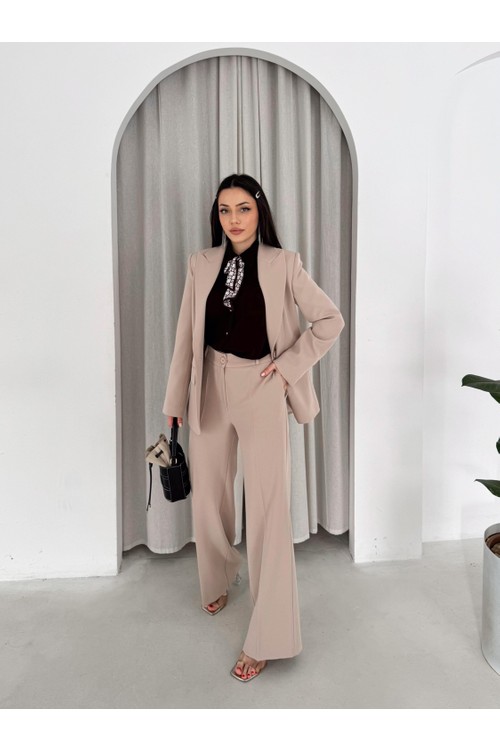 Vuntal Butik Blazer Takım Elbise Tek Düğme Ceket Pantolon görsel 5