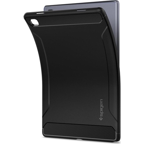 Spigen Samsung Galaxy Tab A7 ile Uyumlu Kılıf Rugged Armor Black - ACS01562