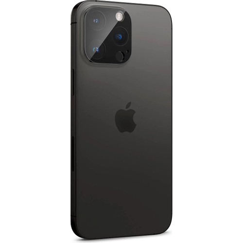 Spigen Apple iPhone 16 Pro Max / 16 Pro / 15 Pro Max / 15 Pro / 14 Pro Max / 14 Pro ile Uyumlu Kamera Lens Camı Koruyucu GLAS.tR Optik (2 Adet) Black - AGL05273