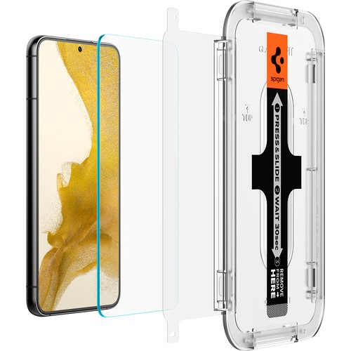 Spigen Samsung Galaxy S22 5G ile Uyumlu Cam Ekran Koruyucu Kolay Kurulum GLAS.tR EZ Fit Slim HD (2 Adet) - AGL04151