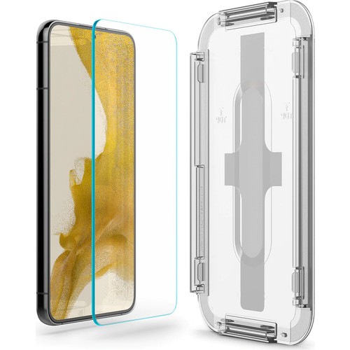 Spigen Samsung Galaxy S22 5G ile Uyumlu Cam Ekran Koruyucu Kolay Kurulum GLAS.tR EZ Fit Slim HD (2 Adet) - AGL04151