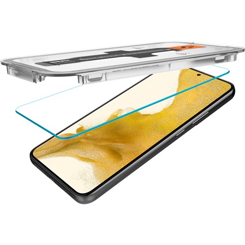 Spigen Samsung Galaxy S22 5G ile Uyumlu Cam Ekran Koruyucu Kolay Kurulum GLAS.tR EZ Fit Slim HD (2 Adet) - AGL04151