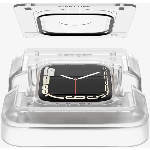 Spigen Apple Watch 41mm (Seri 9/8/7) Ekran Koruyucu Kolay Kurulum Pro Flex EZ Fit (2 Adet) - AFL04052