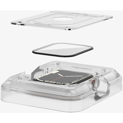 Spigen Apple Watch 41mm (Seri 9/8/7) Ekran Koruyucu Kolay Kurulum Pro Flex EZ Fit (2 Adet) - AFL04052