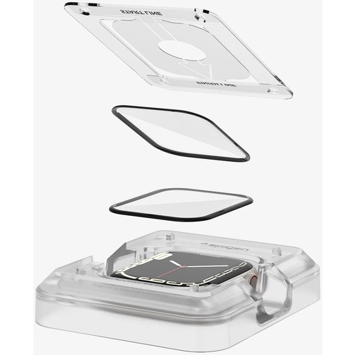 Spigen Apple Watch 41mm (Seri 9/8/7) Ekran Koruyucu Kolay Kurulum Pro Flex EZ Fit (2 Adet) - AFL04052