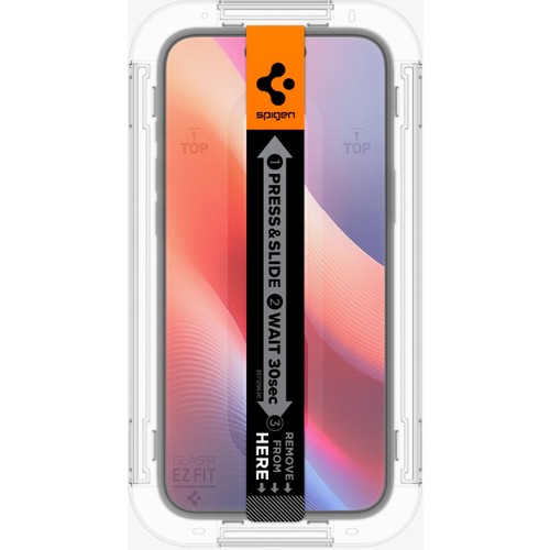 Spigen Apple iPhone 16 / 15 ile Uyumlu Cam Ekran Koruyucu Kolay Kurulum GLAS.tR EZ Fit Slim HD (2 Adet) - AGL06903