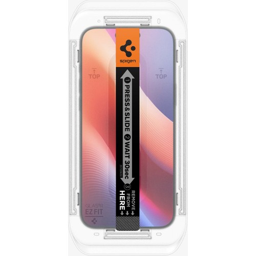 Spigen Apple iPhone 17 Pro / 17 / 16 Pro ile Uyumlu Cam Ekran Koruyucu AluminaCore™ iyonlaştırılmış Güçlendirilmiş Cam Teknolojisi Kolay Kurulum GLAS.tR EZ Fit Slim HD (2 Adet) - AGL07928