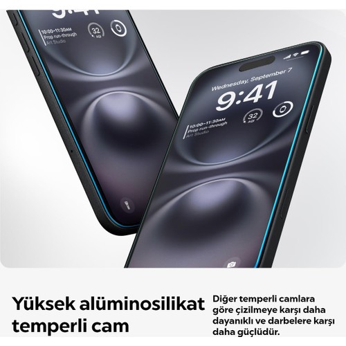 Spigen Apple iPhone 16 / 15 ile Uyumlu Cam Ekran Koruyucu Kolay Kurulum GLAS.tR EZ Fit Slim HD (2 Adet) - AGL06903