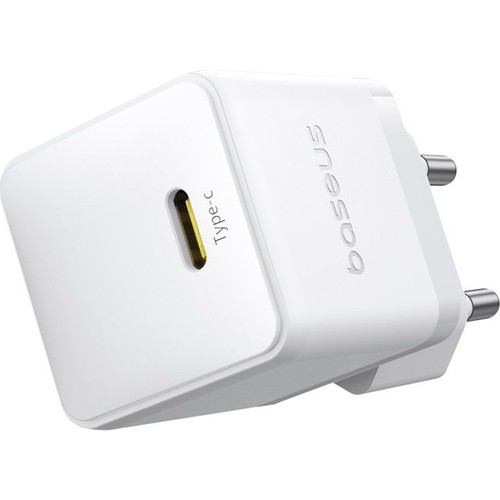 Baseus Palm 20W Hızlı Şarj Cihazı Beyaz Ev Şarj Adaptörü Type-C Uyumlu Modellerle