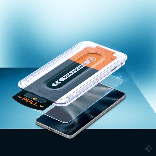 Spigen Samsung Galaxy S25 Edge ile Uyumlu Cam Ekran Koruyucu Kolay Kurulum GLAS.tR EZ Fit Pro HD - AGL09411