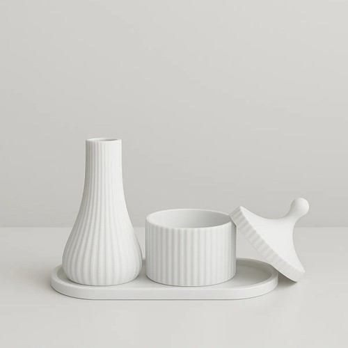 Luna Ikili Dekoratif Obje Seti – Modern & Minimal Stil - Görsel 3