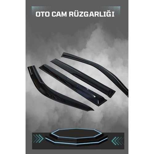 Kia Ceed Sw Cam Rüzgarlığı 4lü Takım — alternatif görsel