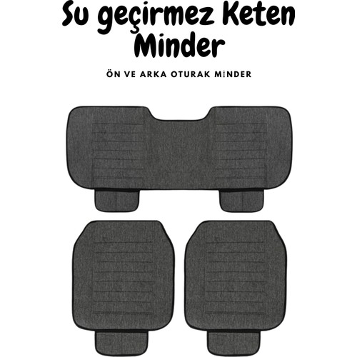 Sıvı Geçirmez Keten Oturak Minderi 3’lü: Araç Koltuklarında Pratik Konfor ve Şık Görünüm