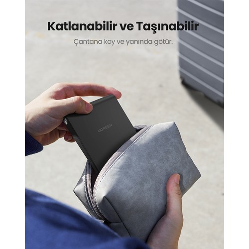 UGREEN Yükseklik Ayarlı Telefon Tutucu Standı, Siyah, 80903