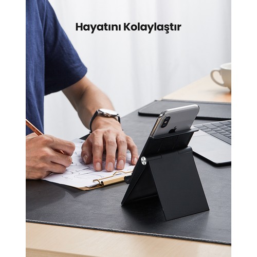 UGREEN Yükseklik Ayarlı Telefon Tutucu Standı, Siyah, 80903