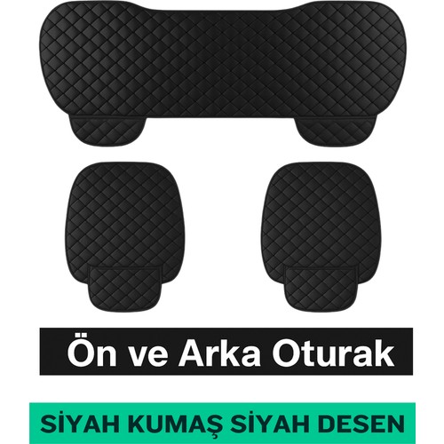 Kumaş Kapitone 3 Parça Oturak Minderi: Araç Koltuklarında Pratik Konfor ve Şık Görünüm