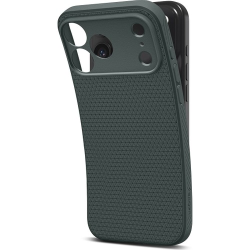 Spigen Apple iPhone 17 Pro ile Uyumlu ince Kılıf Liquid Air Hava Kanalı Teknolojisi™ Askeri Sınıf Koruma Abyss Green Dokulu Yüzey Kapak - ACS09944