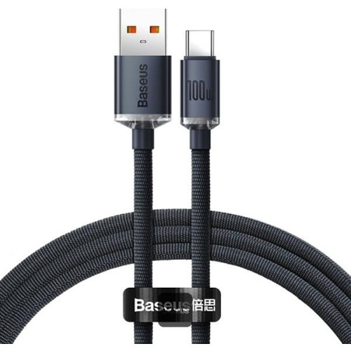 Baseus Crystal Shine 100W USB To Type-C Hızlı Şarj Kablo 1.2 mt CAJY000401
