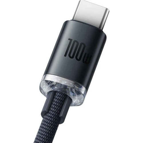 Baseus Crystal Shine 100W USB To Type-C Hızlı Şarj Kablo 1.2 mt CAJY000401