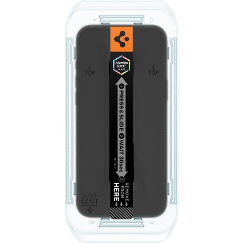 Spigen Apple iPhone 17 Pro Max / 16 Pro Max ile Uyumlu Cam Ekran Koruyucu AluminaCore™ iyonlaştırılmış Güçlendirilmiş Cam Teknolojisi Kolay Kurulum GLAS.tR EZ Fit Slim HD (2 Adet) - AGL07907