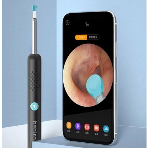 Bebird R1 Akıllı Kulak Temizleme Cihazı Kameralı Otoskop – Siyah
