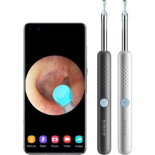 Bebird R1 Akıllı Kulak Temizleme Cihazı Kameralı Otoskop – Siyah