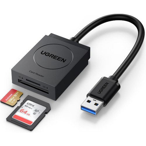 UGREEN 2-in-1 USB 3.0 SD/TF Kart Okuyucu, 20250