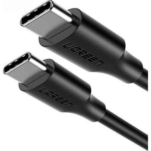 UGREEN USB-C 60W 3A QC PD Hızlı Şarj Kablosu, 1 m, Siyah, 50997