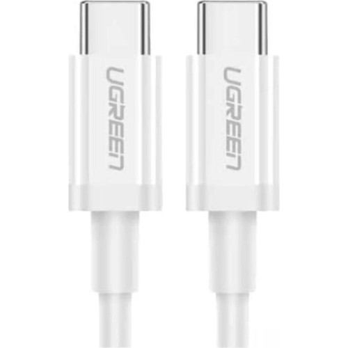 UGREEN USB-C 60W 3A QC PD Hızlı Şarj Kablosu, 1 m, Beyaz, 60518