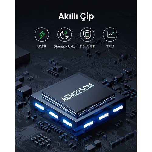 UGREEN USB 3.0 2.5 İnç Harici HDD/SSD Disk Kutusu, 30847