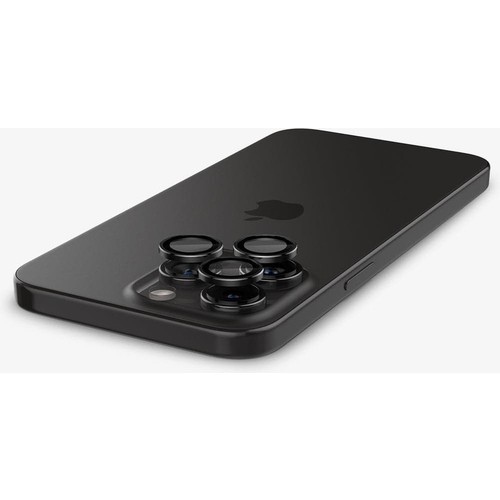 Spigen Apple iPhone 17 Pro Max / 17 Pro / 16 Pro Max / 16 Pro / 15 Pro Max / 15 Pro / 14 Pro Max ile Uyumlu Kamera Lens Camı Koruyucu Kolay Kurulum GLAS.tR EZ Fit Optik Pro 2 Adet Black - AGL05205