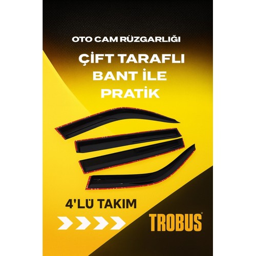 Trobus Totoya Avensis 2006 Mügen Cam Rüzgarlığı 4'lü Takım — alternatif görsel