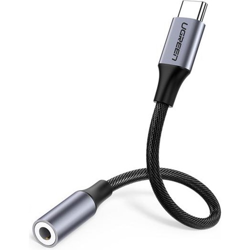 UGREEN Type-C to Aux Jak Kulaklık Adaptörü Kablo Dönüşütücü, Gümüş, 30632