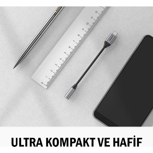 UGREEN Type-C to Aux Jak Kulaklık Adaptörü Kablo Dönüşütücü, Gümüş, 30632