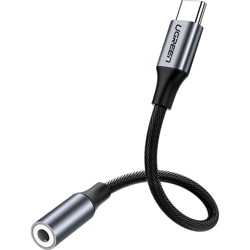 UGREEN Type-C to Aux Jak Kulaklık Adaptörü Kablo Dönüşütücü, Gümüş, 30632