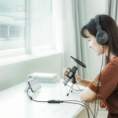 Ugreen USB Harici Stereo Ses Kartı 15cm Siyah Yüksek Ses Kalitesi ve Profesyonel Kullanım İçin