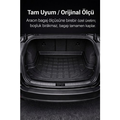Ford Tourneo Custom UZUN ŞASE (L2) (2013) Havuzlu Bagaj Paspası TROBUS — alternatif görsel