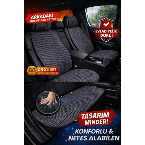 Örme Minder 2+1 Ön Arka Set: Araç Koltuklarında Pratik Konfor ve Şık Görünüm