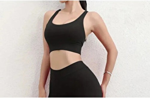 Lacis Kare Yaka Biye Detaylı Sırt Kısmı ile Çapraz Askılı Siyah Body XL Kadın Örme Kumaş