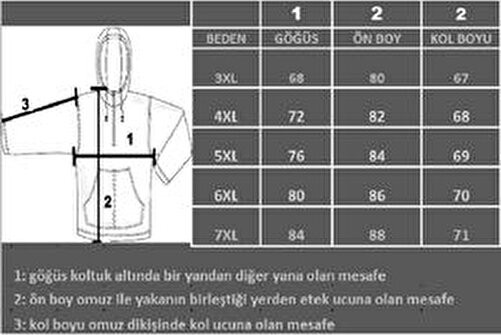 Lifeguard Büyük Beden Kapşonlu Fermuarlı Kışlık Sweatshirt görsel 4