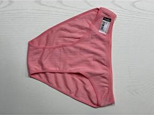 Tutku Kadın 12'li Cotton Bikini Seti Nefen Alan Doku Kumaş Hipster Model Çok Renkli Rahat Tasarım görsel 3