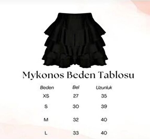 Moda Armanc 2'li Mykonos Etek Siyah ve Beyaz Renkli Kadın Kumaş Etek Yüksek Bel ve Katmanlı Tasarım görsel 7