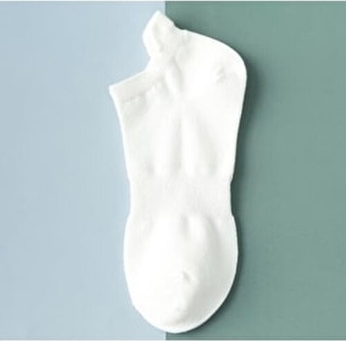 Bgk Unisex Spor Patik Çorap Düz Desenli Esnek Pamuk / Elastan 10'lu Paket İçeriği görsel 2