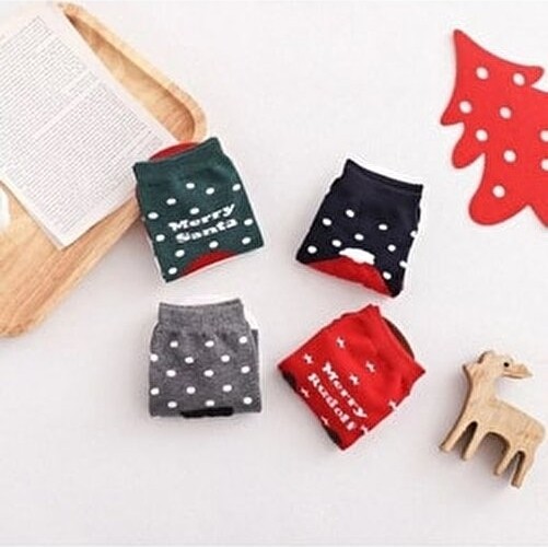Worthy Socks Yılbaşı Desenli Kadın Patik Çorap 4 Çift Örme Çok Renkli Yıkamalı Bilek Çoraplar görsel 4