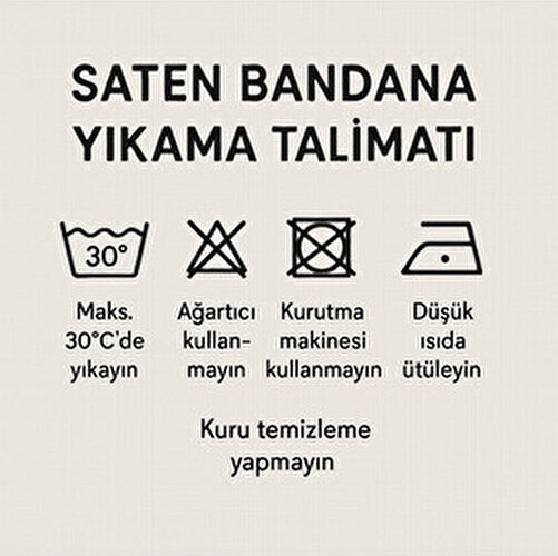 Tua İpek Güneş Işığı Bahçesi Desen 55X55CM Bandana/fular görsel 4