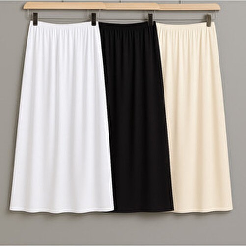 Lesa Wear 3 Adet Uzun Etek Astarı, Jupon Etek Astarı, Içlik Etek Astarı, Etek Altı Astarış, Kombinezon