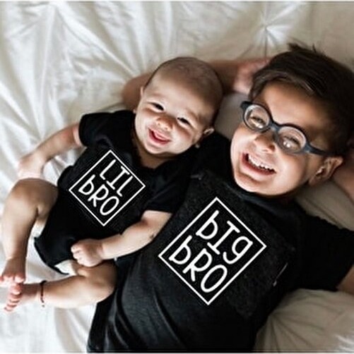 Venüs Dijital Big Bro Lil Bro Abi Kardeş Tshirt Zıbın(Tek Ürünfiyatıdır Kombin Yapmakiçin 2 Adetsepeteekleyiniz)