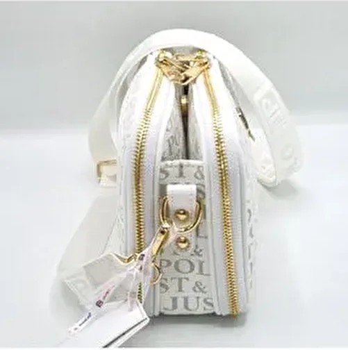 Just Polo Colors Of Justpolo Kadın Beyaz 6 Bölmeli Çapraz Çanta Omuz Çantası görsel 2