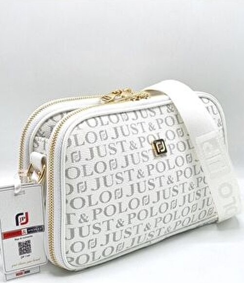 Just Polo Colors Of Justpolo Kadın Beyaz 6 Bölmeli Çapraz Çanta Omuz Çantası görsel 5