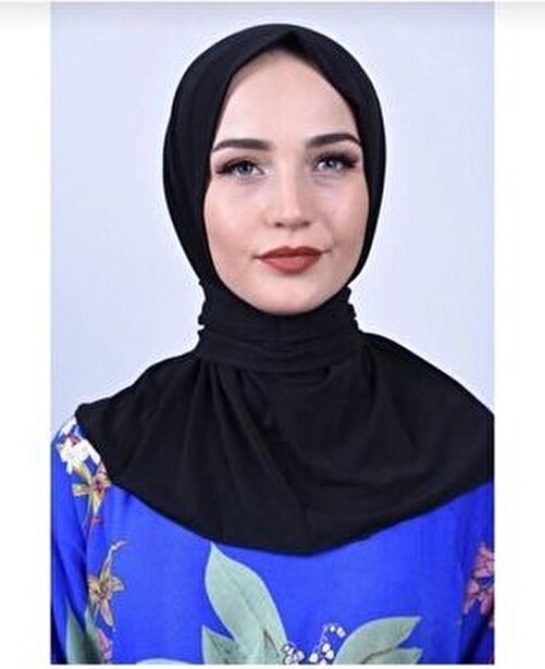 Belirtilmemiş Çıt Çıtlı Bone Tesettür Mayo Üstü Uyumlu Deniz ve Havuz Bonesi Hijab Siyah görsel 2